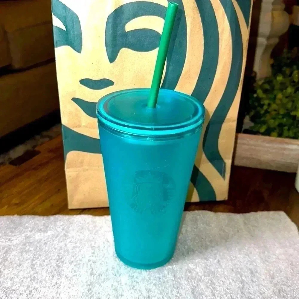 Starbucks Coffee Co. Blue 16oz. Grande Cold Cup Tumbler